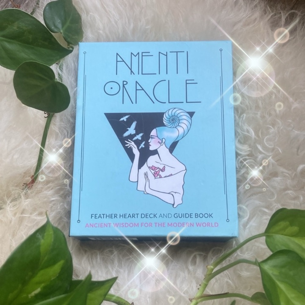 Amenti Oracle Feather Heart Deck and Guide Book